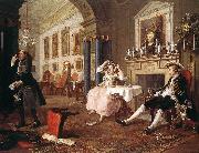 HOGARTH, William Marriage a la Mode  4 painting